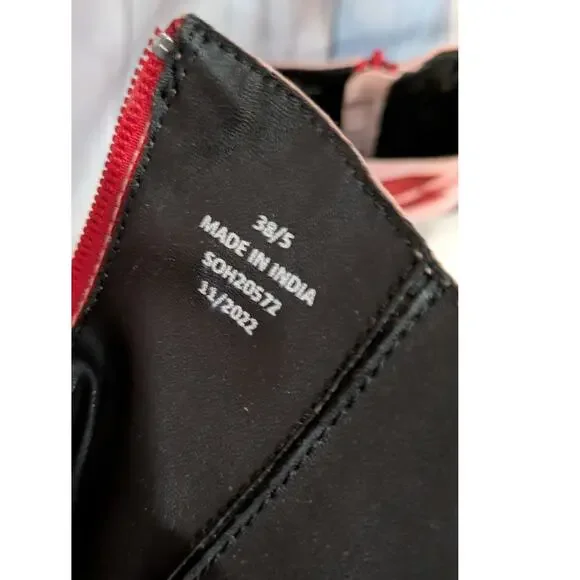 Nasty Gal Red & Pink Suede Women’s Cowboy Boot US Size 38 - Picture 3 of 8